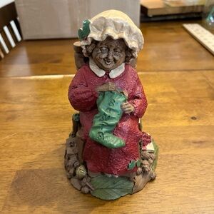 Vintage Tom Clark Gnome Mrs. Claus 1988 Cairn Studio Hand Signed
